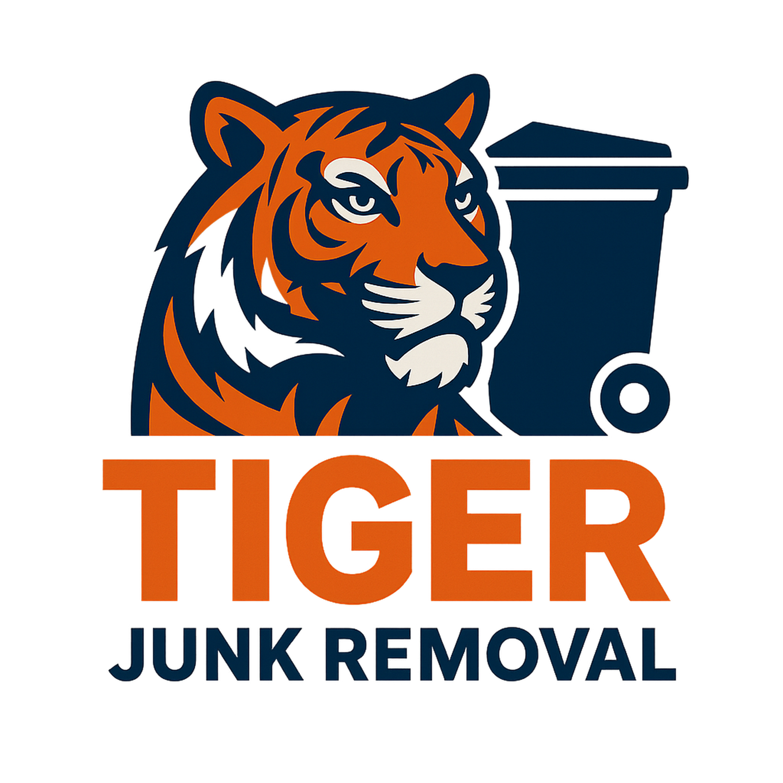 Tiger Junk Removal Logo