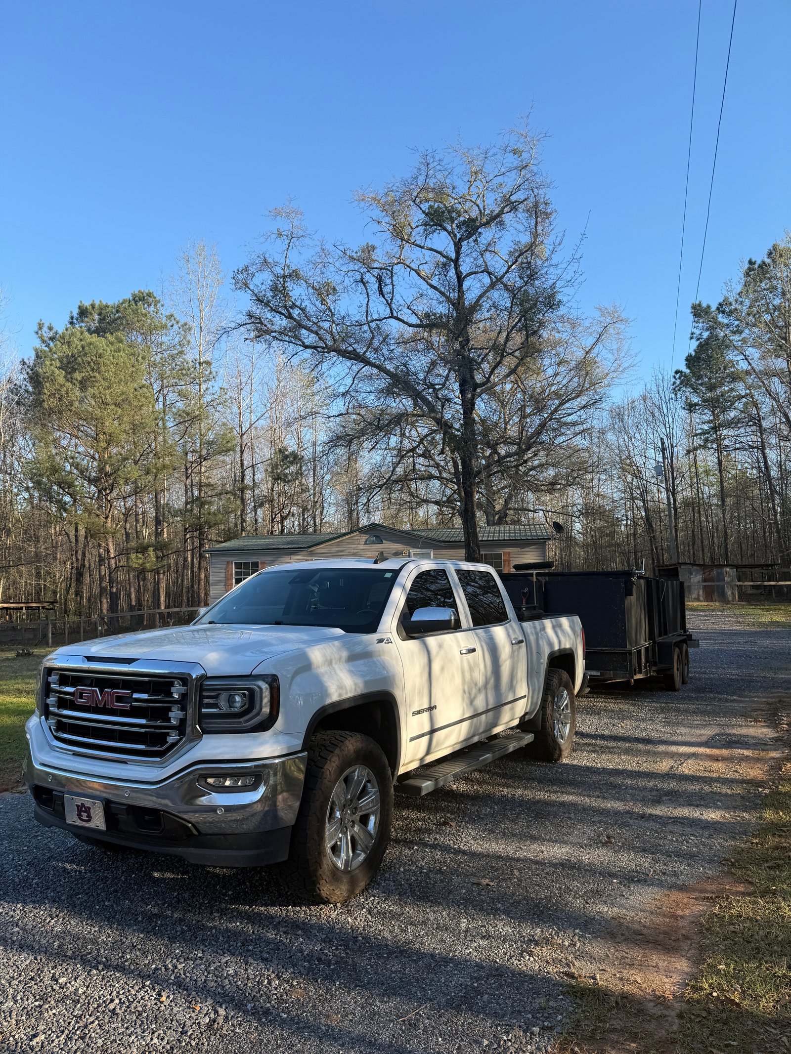 Tiger Junk Removal Truck and Trailer Rig